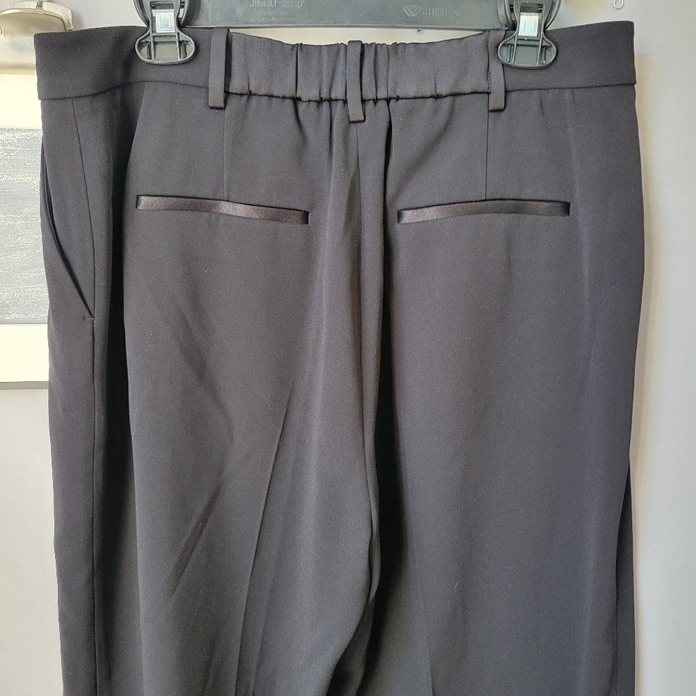 The Fold London Clever Crepe Adelaide Wide Leg Trousers Black UK 14 US 10 - Picture 5 of 11